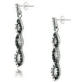 thumbnail image 1 of Sterling Silver Diamond Earrings, 1 of 3
