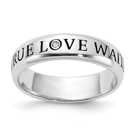 Sterling Silver Diamond Ring
