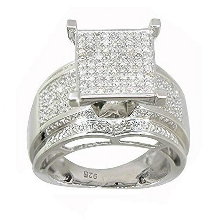 Sterling silver anniversary rings deals