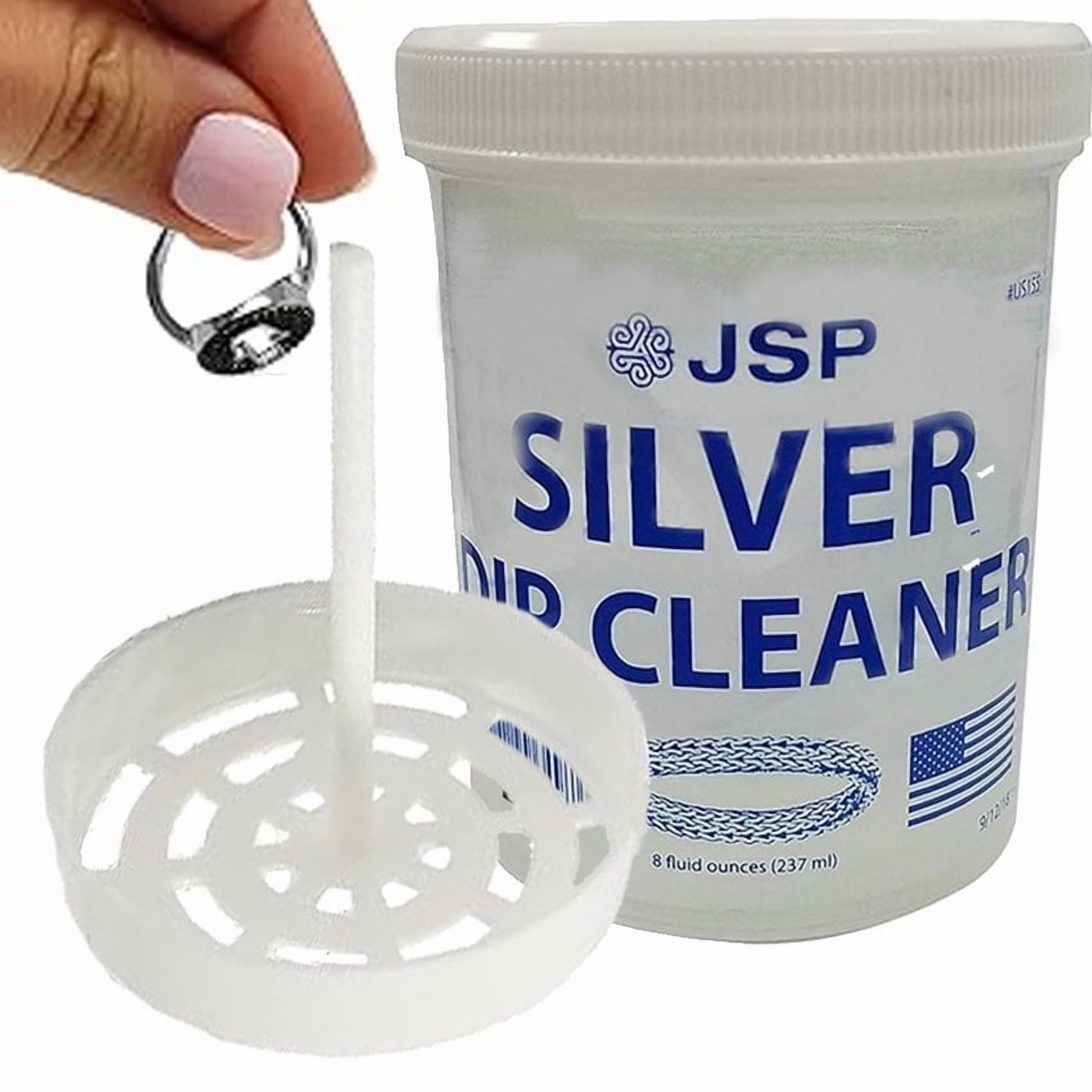 WAYMIL Sterling Silver Dip Cleaner Tarnish Remover 925 Jewelry Cleaning Solution 8oz