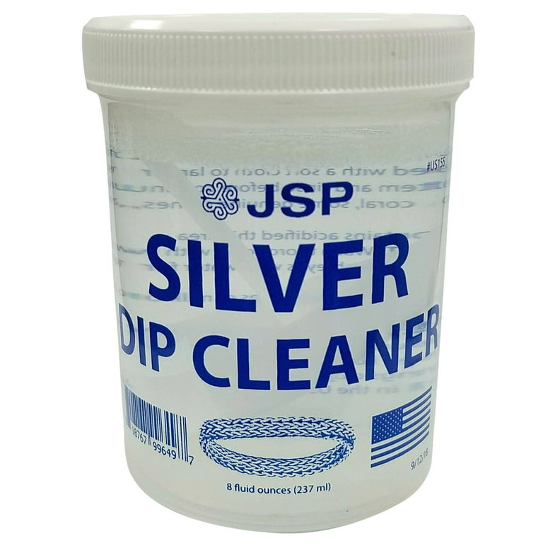 Sterling Silver Dip Cleaner Tarnish Remover 925 Jewelry Cleaning Solution  8oz