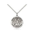thumbnail image 1 of Sterling Silver Divina Misericordia Pendant 3/4 x 5/8 inches with 18 inch Sterling Silver Curb Chain, 1 of 1