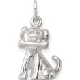 thumbnail image 1 of Sterling Silver Doggie With Bone Charm (20 X 10) Made In India qc7150, 1 of 6
