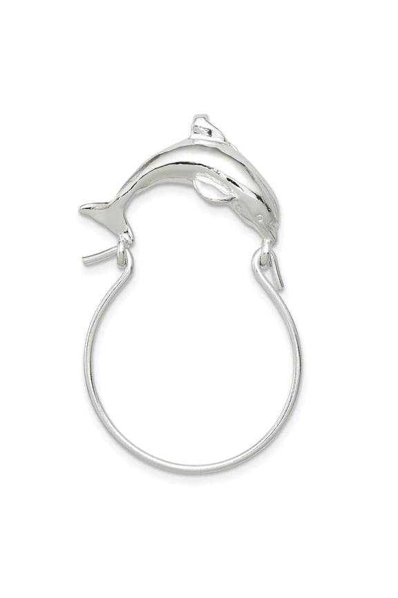 Sterling Silver Dolphin Charm Holder