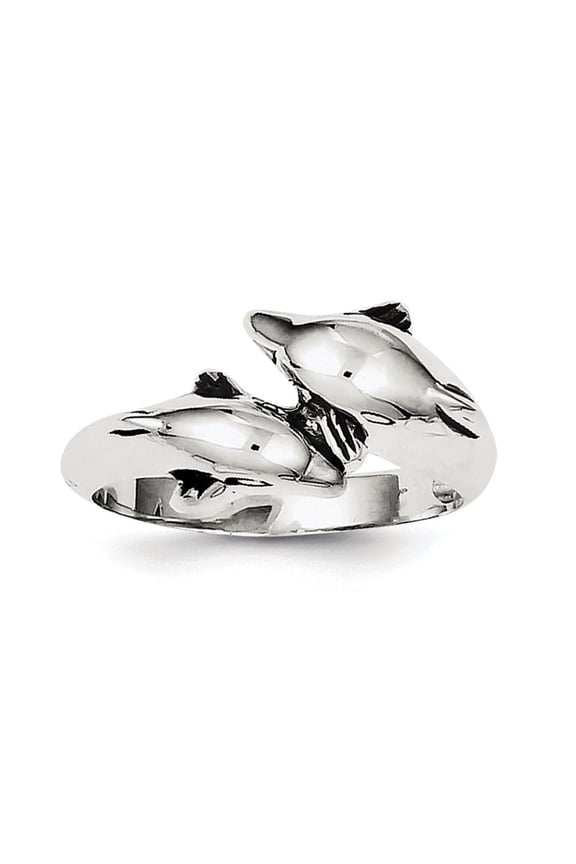 Sterling Silver Dolphin Ring