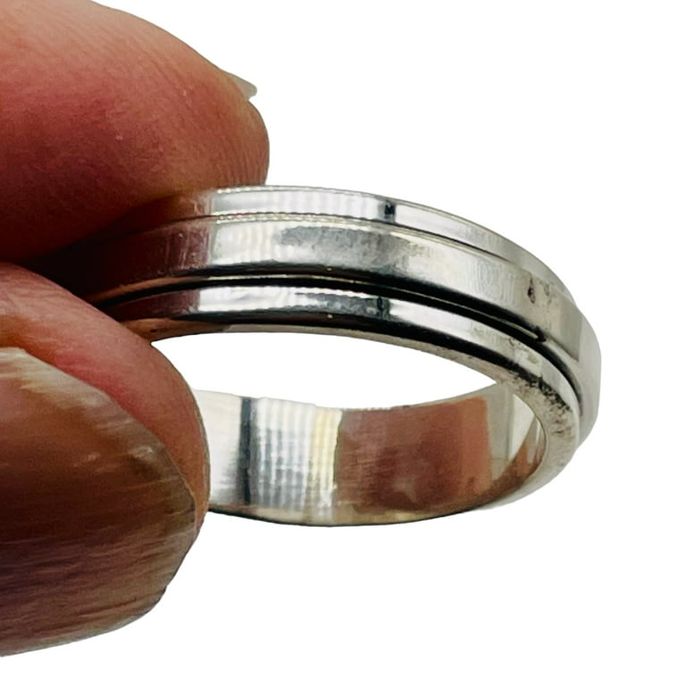 Sterling Silver Double Band Spin Ring Sterling Silver Double Band Spin Ring