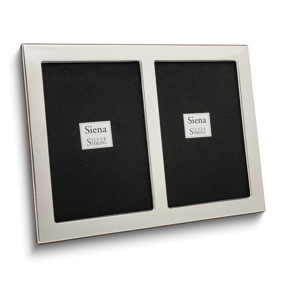 Sterling Silver Double Flat Plain 2x3 Photo Frame
