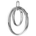 thumbnail image 1 of Sterling Silver Double Oval Cut-out Pendant Flawless Quality, 1 1/16 inch wide, 1 of 1