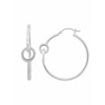 thumbnail image 1 of Sterling Silver Double Ring Hoop Earrings, 1 of 1