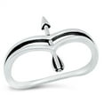 thumbnail image 1 of Sterling Silver Double V Shape Arrow Ring Size 6, 1 of 3
