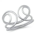 thumbnail image 1 of Sterling Silver Double Wire Design Open Ring Size 6, 1 of 3