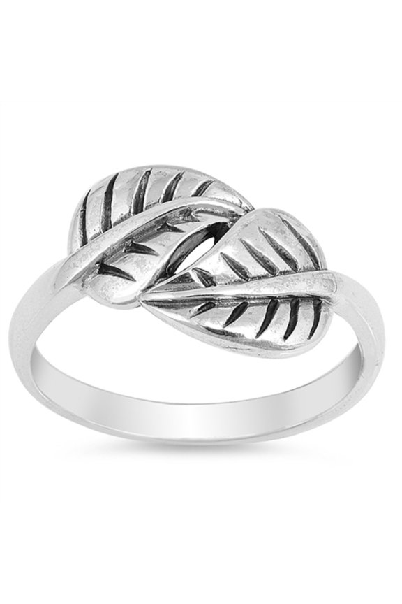 Sterling Silver Double leaves Ring