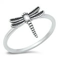 thumbnail image 1 of Sterling Silver Dragonfly Ring Size 8, 1 of 3