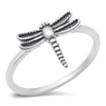 thumbnail image 1 of Sterling Silver Dragonfly Ring Size 9, 1 of 3