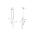 thumbnail image 1 of Sterling Silver Drop & Dangle Adjustable Cross Earrings, 1 of 2
