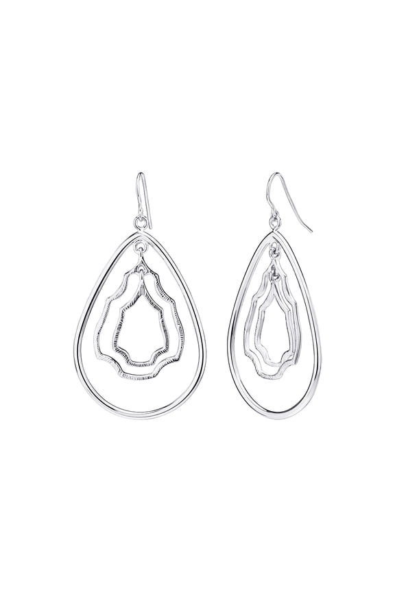 Sterling Silver Drop & Dangle Modern Mobile Earrings