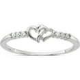 thumbnail image 1 of Sterling Silver E-Coated Cz Heart Ringsize 7 - Jbsp, 1 of 5