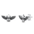 thumbnail image 1 of Sterling Silver Eagle Stud Earrings, 1 of 2