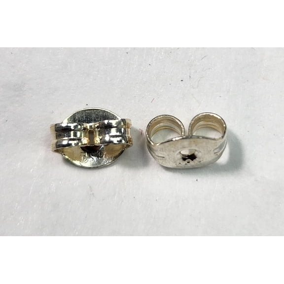 Sterling Silver Earring Butterfly Backs for Post Earrings (.925) Large.