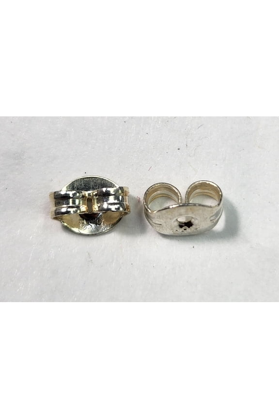 Sterling Silver Earring Butterfly Backs for Post Earrings (.925) Large.