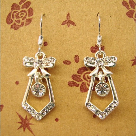 Sterling Silver Earrings with Butterfly Shape