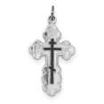 thumbnail image 1 of 925 Sterling Silver Solid Polished Enameled Religious Faith Cross Pendant Necklace 29x17mm Wide Pendant for Women, 1 of 4