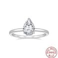 thumbnail image 1 of Sterling Silver Electroplated Geometric Round Ring For Women Gift For Her Affordable Luxury Jewelry For Everyday Wear, 1 of 6