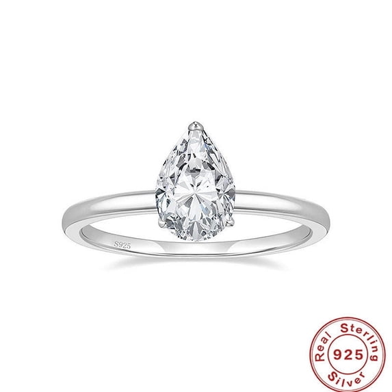 Sterling Silver Electroplated Geometric Round Ring For Women Gift For Her Affordable Luxury Jewelry For Everyday Wear