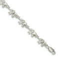 thumbnail image 1 of Sterling Silver Elephants Bracelet (Weight: 10.35 Grams, Length: 8 Inches), 1 of 1