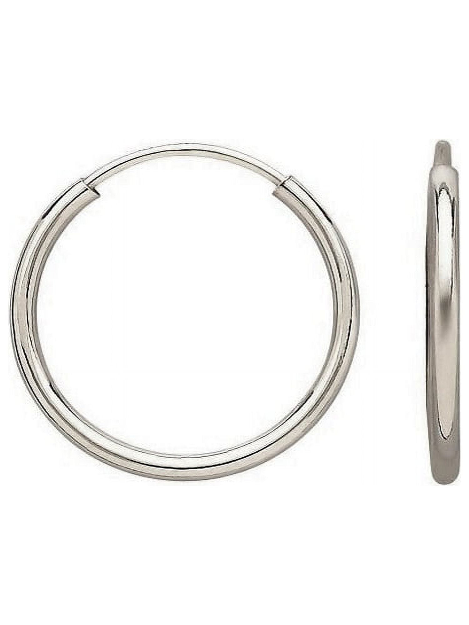 Sterling Silver Endless Hoop Earrings