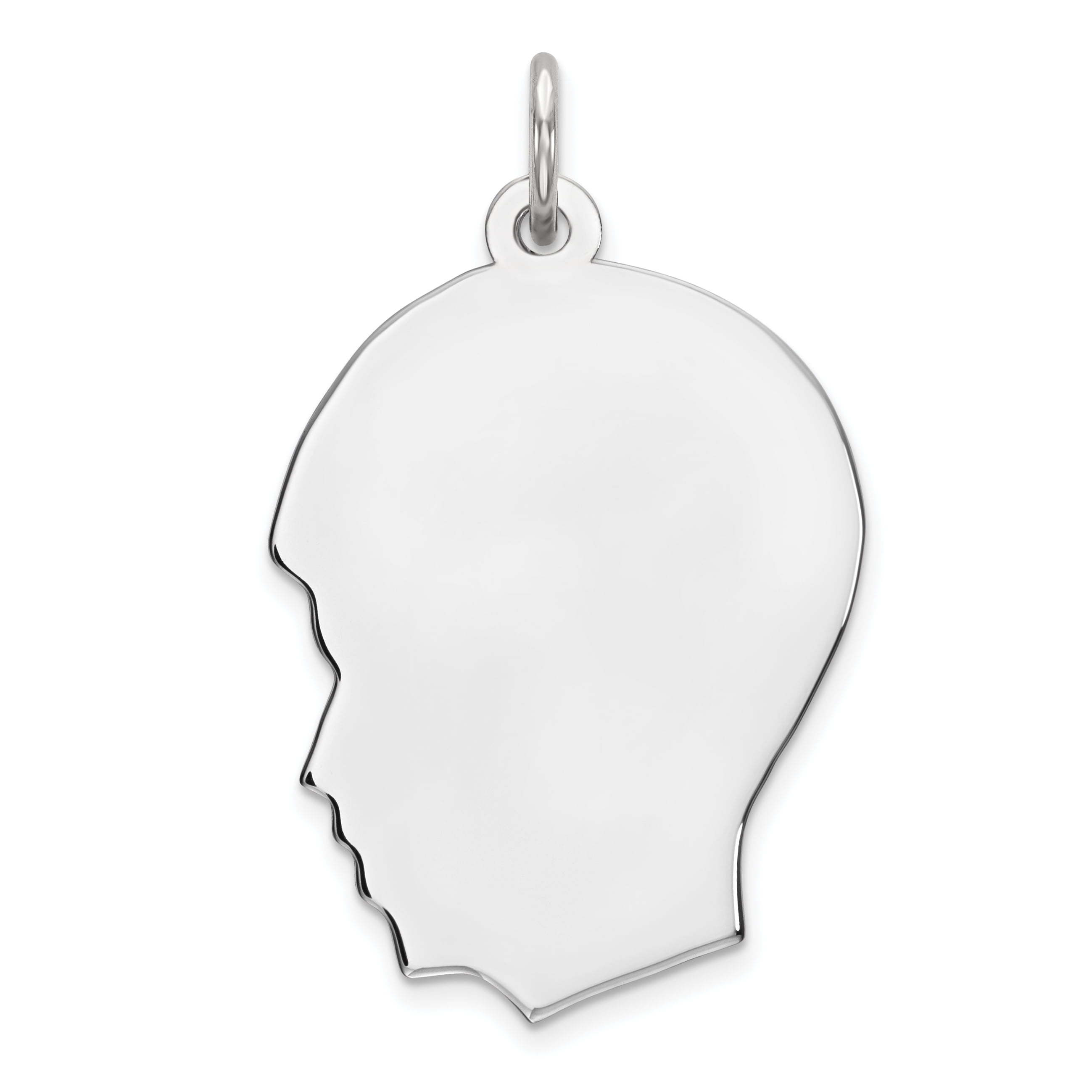 Sterling Silver Engravable Boy Disc Charm