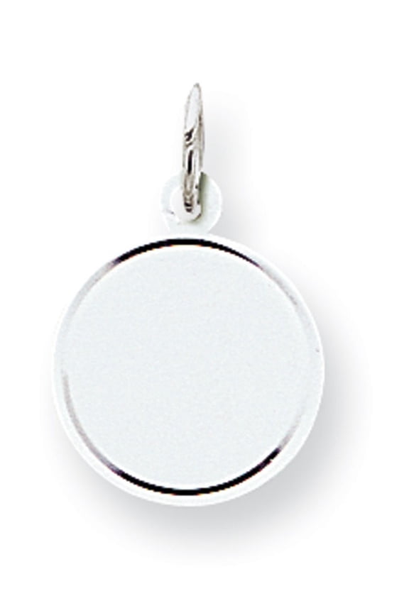 Sterling Silver Engravable Round Disc Charm