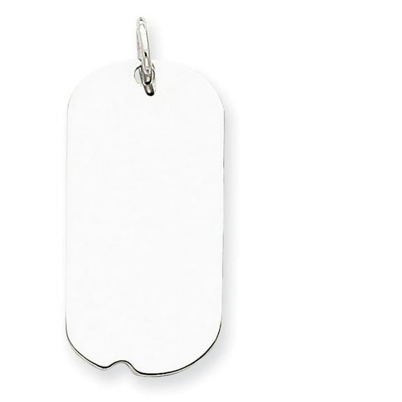Sterling Silver Engraveable Dog Tag Disc Charm