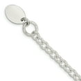 thumbnail image 1 of Sterling Silver Engraveable Oval Disc on Fancy Link Bracelet, 1 of 1