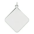 thumbnail image 1 of Sterling Silver Engraveable Polished Front/Satin Back Disc Charm Pendant, 1 of 4