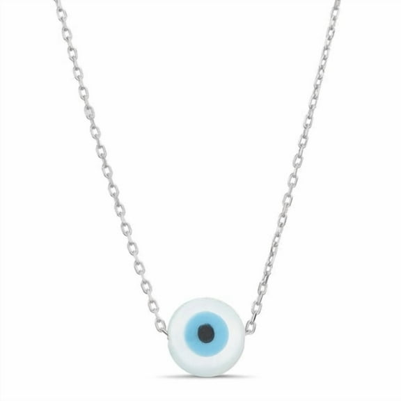 Sterling Silver Evil Eye Necklace