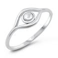 thumbnail image 1 of Sterling Silver Evil Eye Plain Ring Size 8, 1 of 3