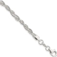 thumbnail image 1 of Sterling Silver Fancy Braided Bracelet (7.5 X 5) Made In Italy qg3299-7.5, 1 of 5