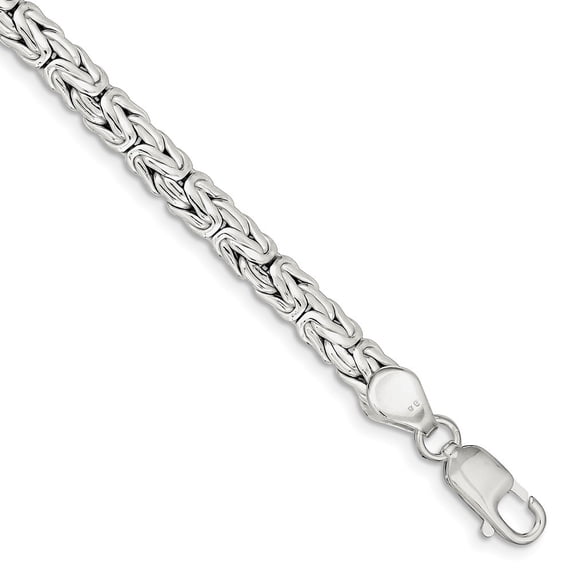 Sterling Silver Fancy Byzantine Bracelet - 20.6 Grams - 8 Inch - Lobster Claw