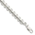 thumbnail image 1 of Sterling Silver Fancy Diamond-cut San Marco Bracelet, 1 of 4