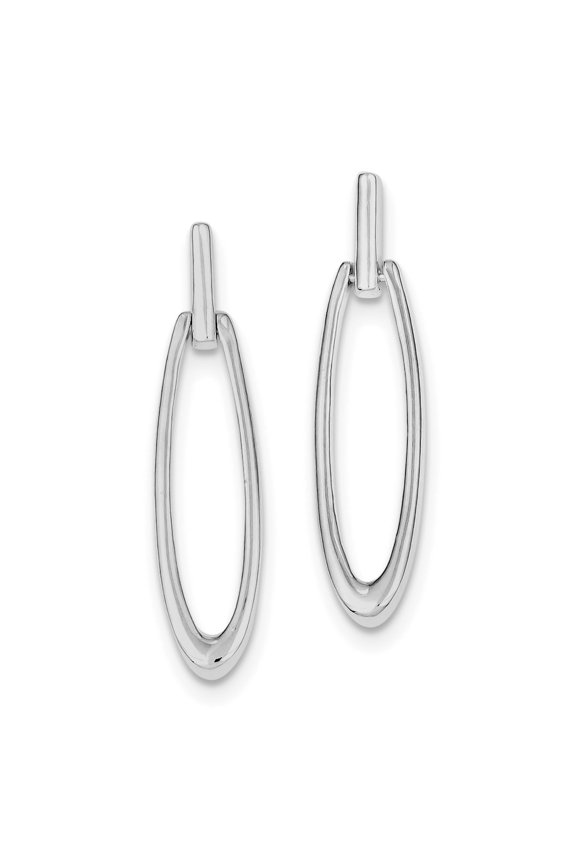 Sterling Silver Fancy Drop Dangle Earrings, 39 mm