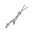 thumbnail image 1 of Finest Gold Sterling Silver Fancy Link Drop Necklace, 1 of 2