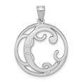 thumbnail image 1 of Sterling Silver Fancy Script Initial C Charm, 1 of 3