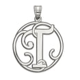 thumbnail image 1 of Sterling Silver Fancy Script Initial T Charm, 1 of 3