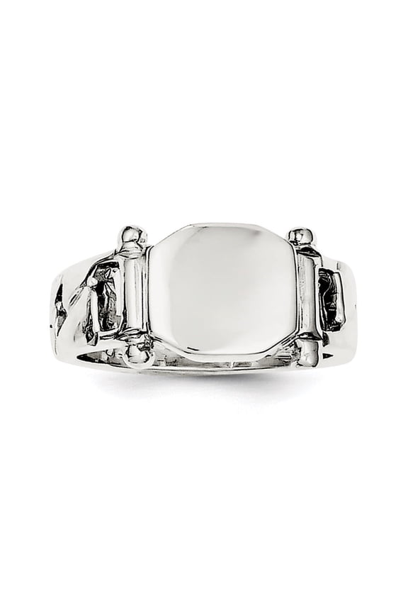 Sterling Silver Fancy Signet Ring