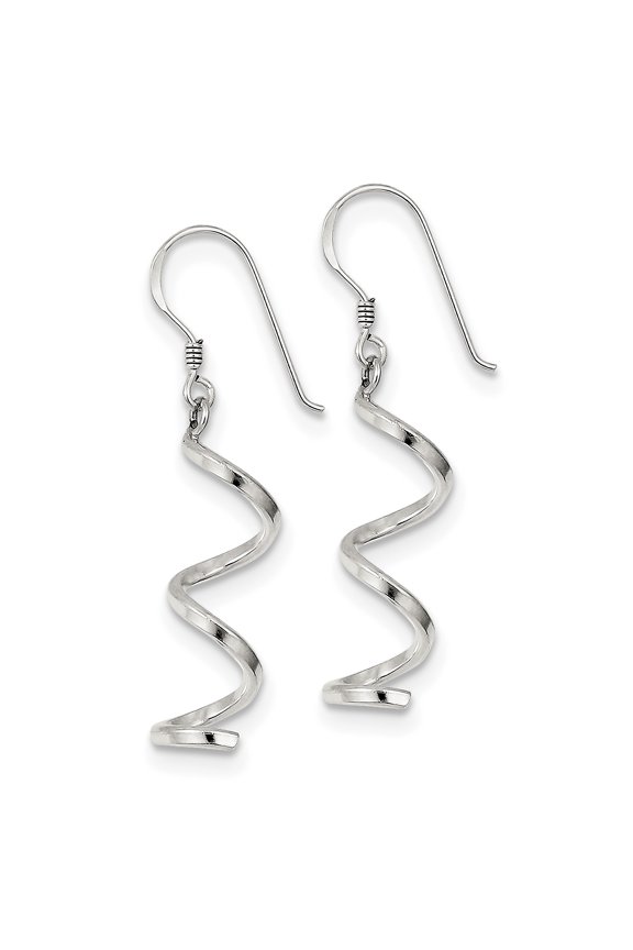 Sterling Silver Fancy Spiral Earrings Sterling Silver Earrings