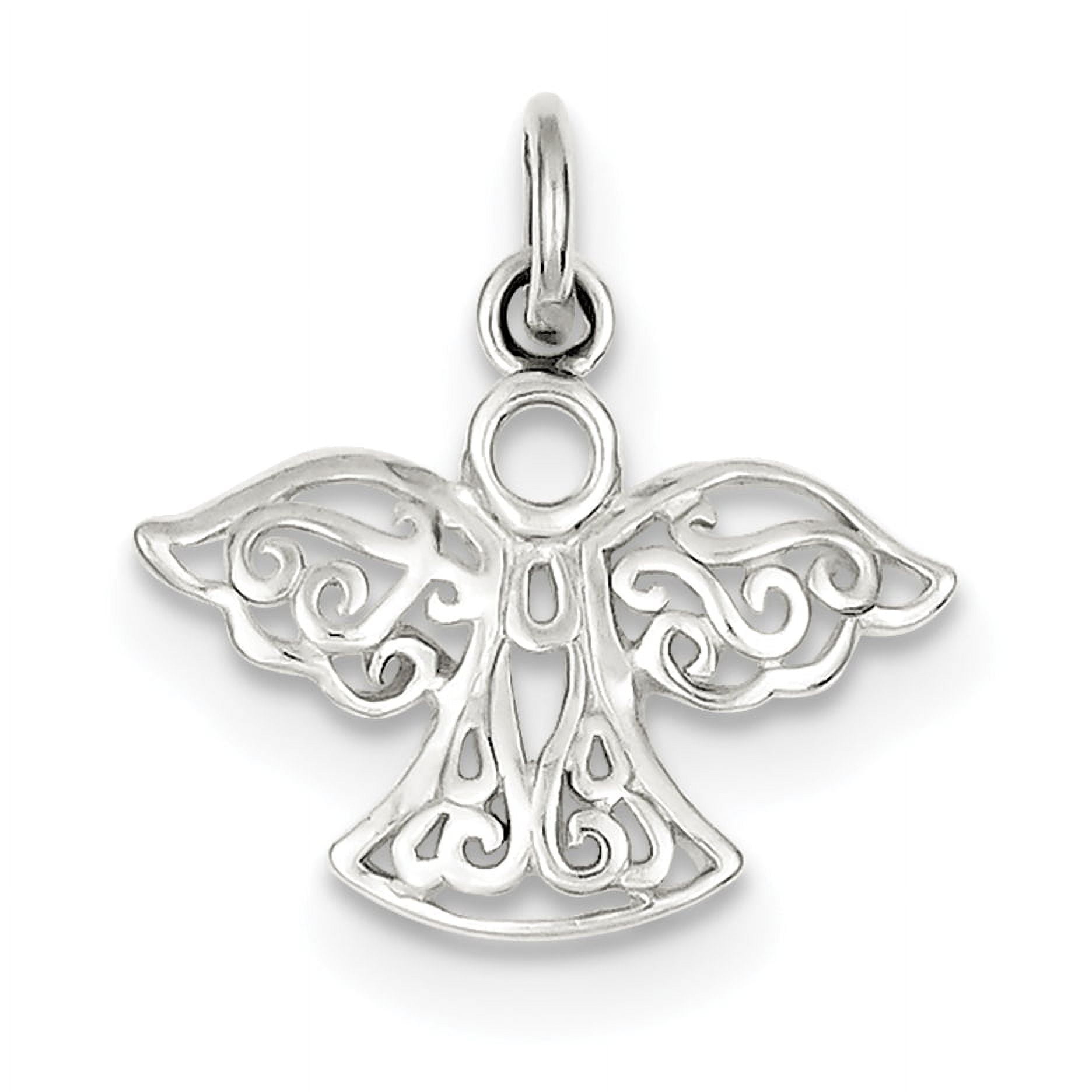 Sterling Silver Filigree Angel Charm QC4755