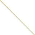 thumbnail image 1 of Sterling Silver Flash Gold-Plated .90mm Box Chain (20 X 0.9) Made In Italy qbx019g-20, 1 of 4