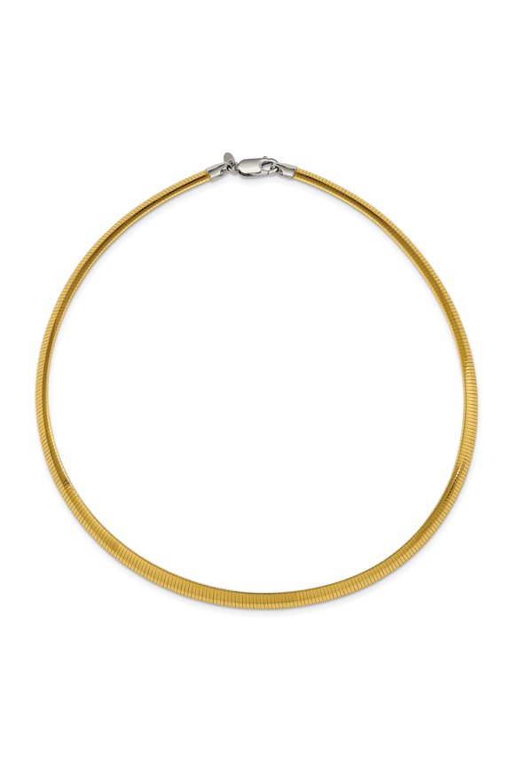 Sterling Silver & Flash Gold-plated Reversible 5.75mm Cubetto Chain