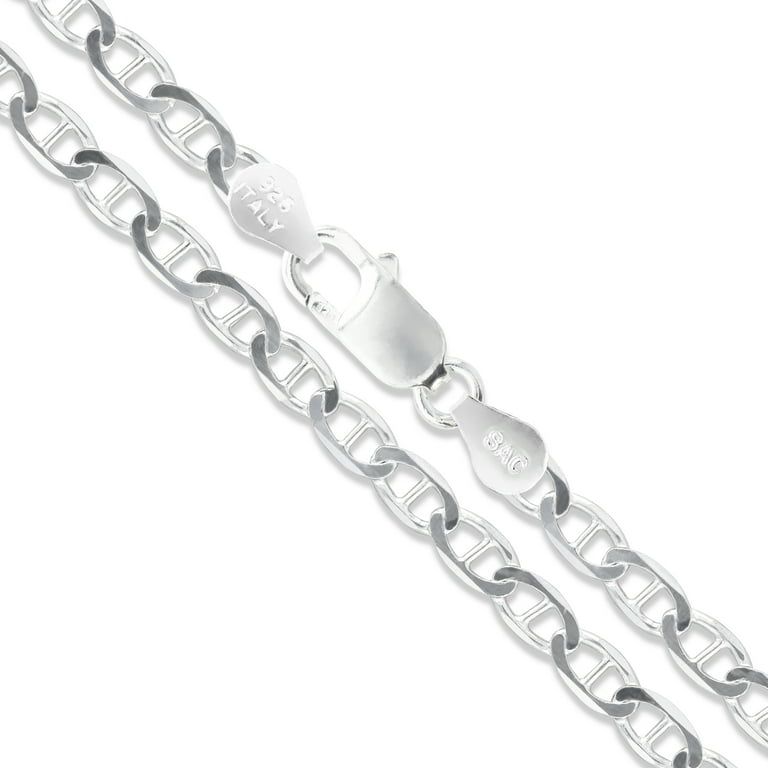 Jewlpire Italian 925 Sterling Silver Chain Necklace for Women
